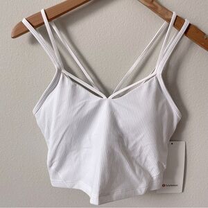 NWT Lululemon Align Strappy Ribbed Tank White Size 4